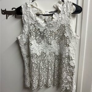 Brand New Anthropologie Floral Lace Sleeveless Top